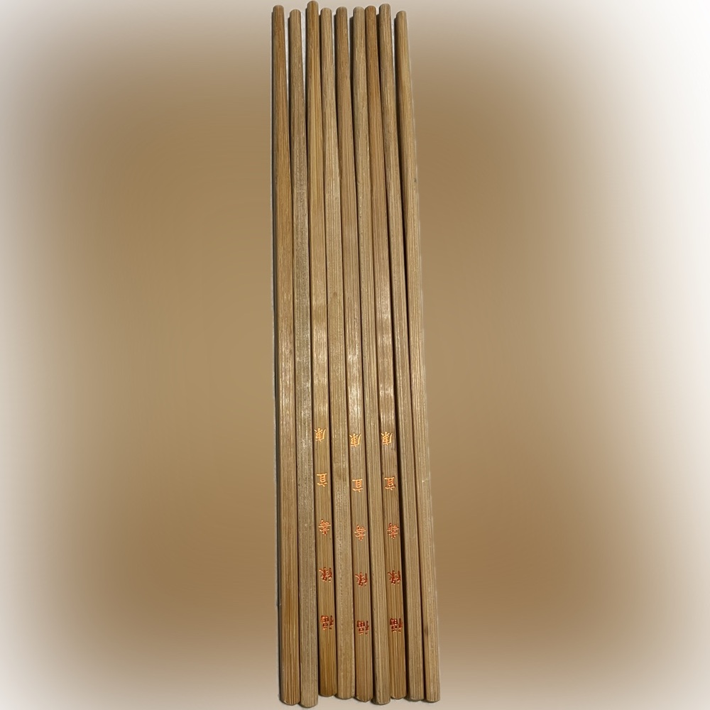 🍄Reusable Chop Sticks Wooden 4 Pairs Kitchen Dining Utensil Cutlery Tableware